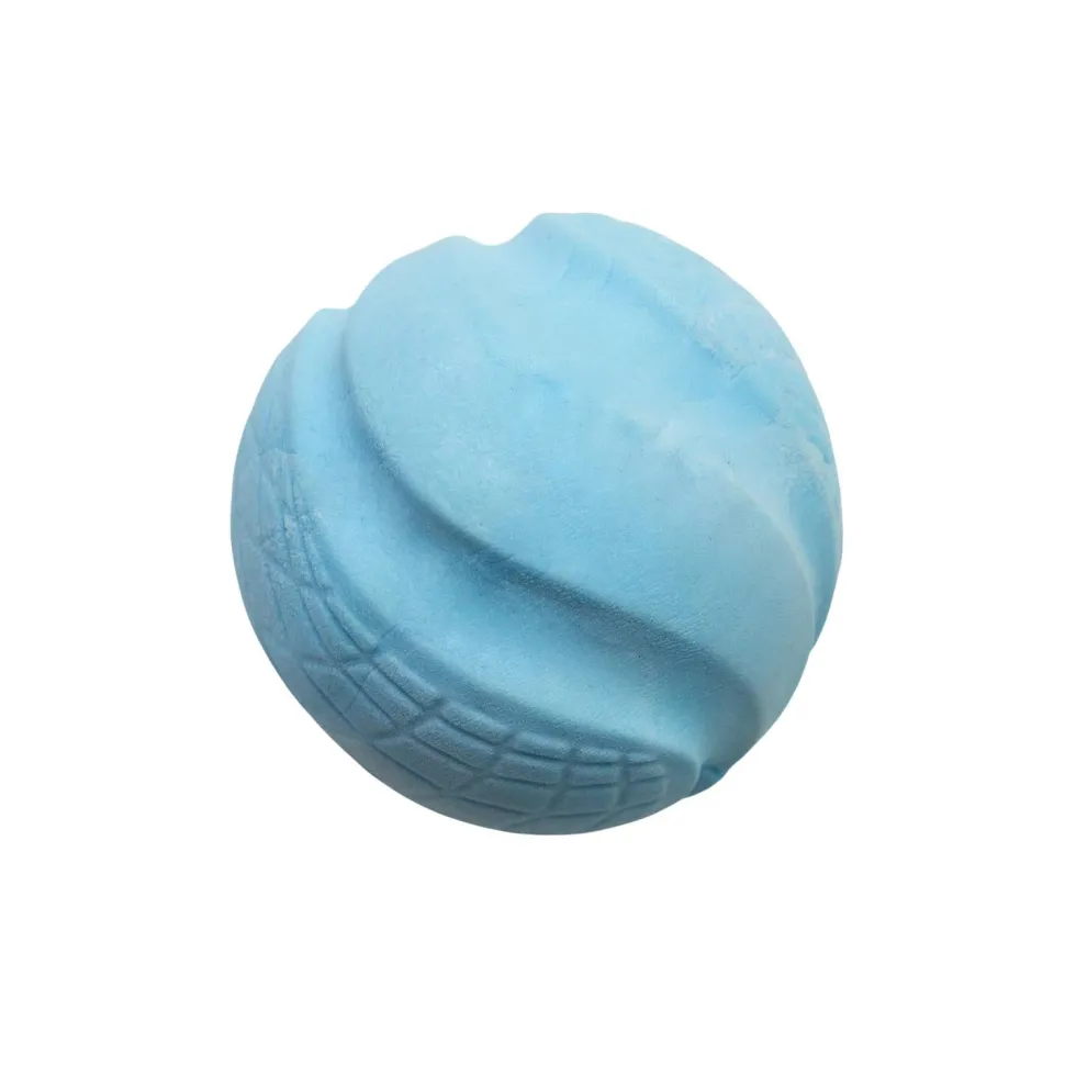 Snugarooz Sky Bounce Ballz Fetch and Toss Ball Dog Toy - Blue - 3" Inches