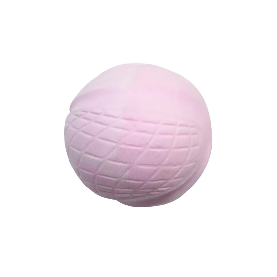 Snugarooz Sky Bounce Ballz Fetch and Toss Ball Dog Toy - Pink - 3" Inches
