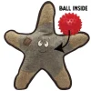 Snugarooz Sophie The Startfish Squeak and Crinkle Plush Nylon Dog Toy with Inner Spikey Ball - 21" Inches