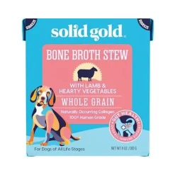 Solid Gold Bone Broth Lamb Stew with Hearty Vegetables Dog Food Topper - 11 Oz - Case of 6