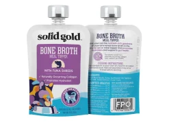 Solid Gold Bone Broth with Tuna Shreds Cat Food Meal Topper Pouch - 3 Oz - Case of 12