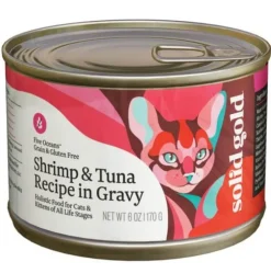 Solid Gold Five Oceans Grain Free Shrimp & Tuna Canned Cat Food