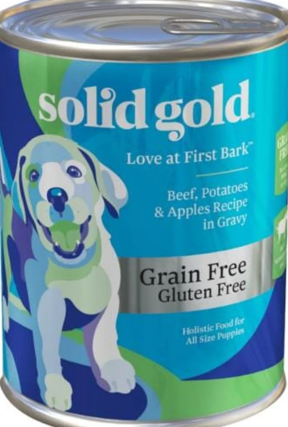 Solid Gold Love at First Bark Grain-Free Beef Potato and Apple in Gravy Canned Dog Food - 13.2 Oz - Case of 6