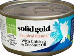 Solid Gold Tropical Blendz Grain-Free Chicken and Coconut Oil Pate Canned Cat Food - 3 Oz - Case of 24