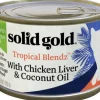 Solid Gold Tropical Blendz Grain-Free Chicken Liver and Coconut Oil Pate Canned Cat Food - 6 Oz - Case of 16