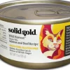 Solid Gold Wild Harvest Grain-Free Salmon and Beef Canned Cat Food - 3 Oz - Case of 24