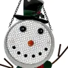 Songbird Essentials Mesh Snowman Wild Bird Feeder - White - 5 Cup Cap