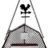 Songbird Essentials Mesh Barn Seed & Suet Feeder Suet and Seed Cake Wild Bird Feeder - Red - 2 X 9 X 16.5