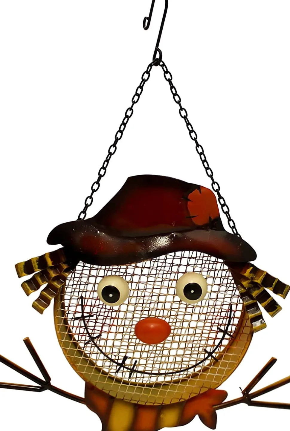 Songbird Essentials Mesh Scarecrow Wild Bird Feeder - Tan/Yellow - 5 Cup Cap