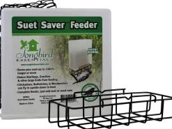 Songbird Essentials Suet Saver Bird Feeder Suet and Seed Cake Wild Bird Feeder - 1 Cake