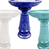 Southern Patio Southern Patio Miami Birdbath Ceramic Pallet