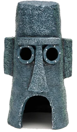 SpongeBob Squidward Island Aquarium Statue - Grey - 6 in