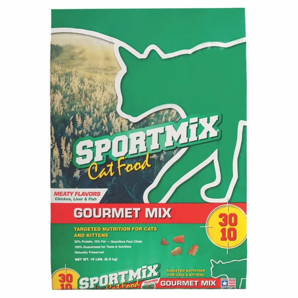 Sportmix Gourmet Mix Chicken Liver and Fish Flavor All Ages Dry Cat Food