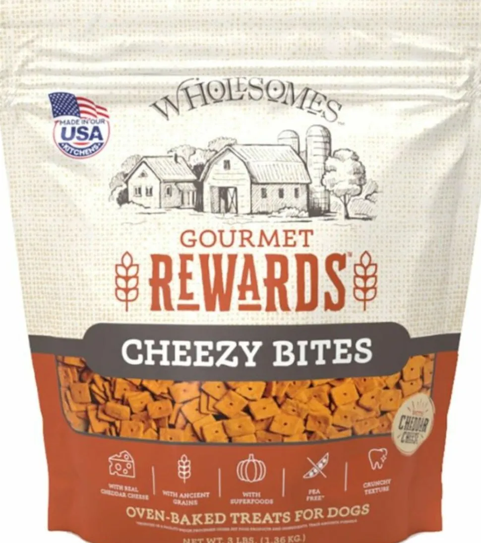 Sportmix Wholesomes Small Dog Biscuits Cheezy Bites - 3 lbs