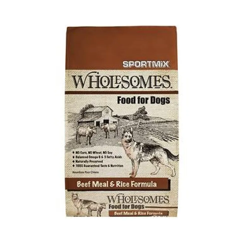 Sportmix Wholesomes Small Dog Adult Beef Meal Rice - 40 lbs