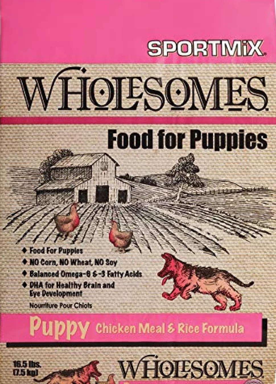Sportmix Wholesomes Small Dog Puppy Chicken Meal Rice - 16.5 lbs