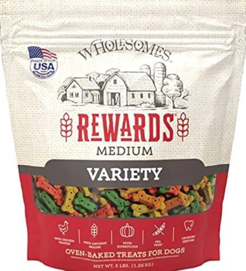 Sportmix Wholesomes Small Dog Biscuits Variety - Medium - 3 lbs