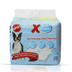 SPOT X Marks The Spot Anki-Skid Dog Training Pads - L:22 X W:22" Inches - 30 Pack