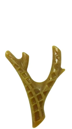 Spunky Pup Antler Y-Shape Chicken Flavored Dental Textured Nyon Durable Fetch Dog Toy