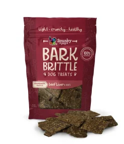 Spunky Pup Bark Brittle Limited Ingredient Beef Crispy and Crunchy Dog Treats - 3 Oz