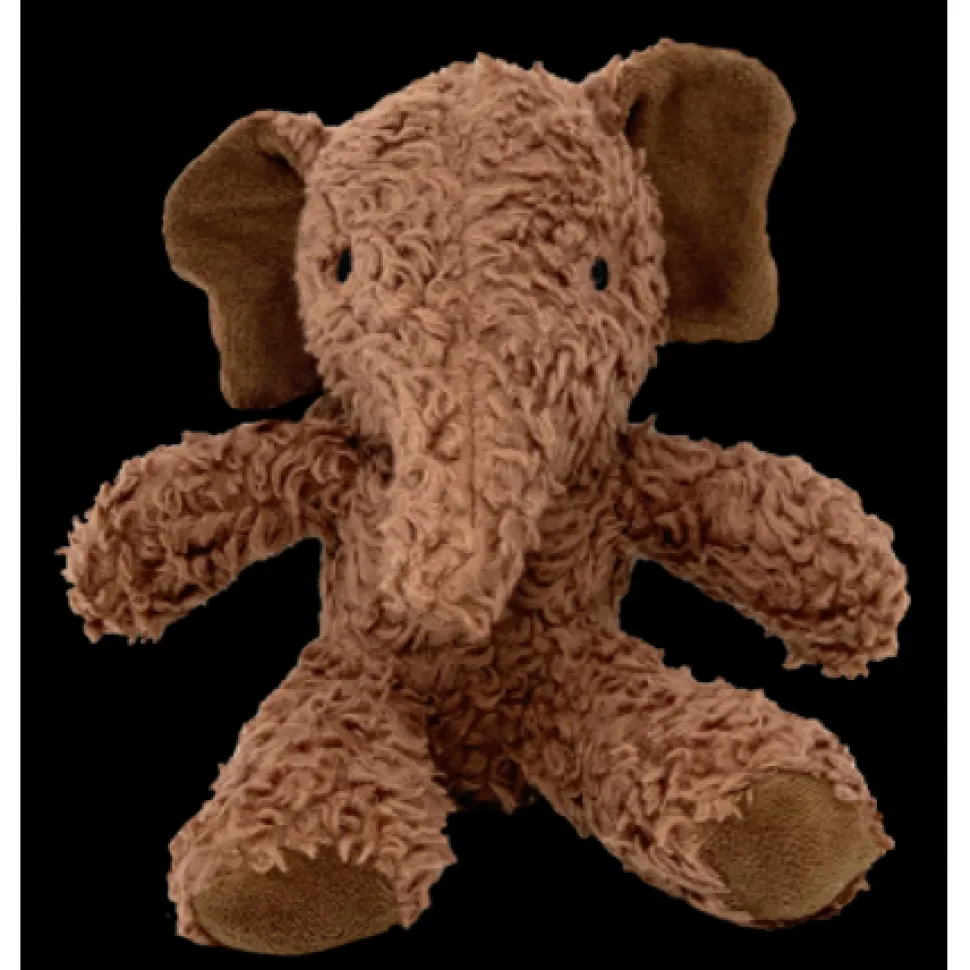 Spunky Pup Organic Cotton Elephant Squeak and Plush Dog Toy - Small