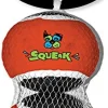 Spunky Pup Squeaky Tennis Balls Squeak and Float Fetch Dog Toy - Large - 2 Pack