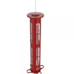 Squirrel-X8 Metal and Squirrel-proof Wild Bird Feeder - Red - 2.5 Lbs Cap