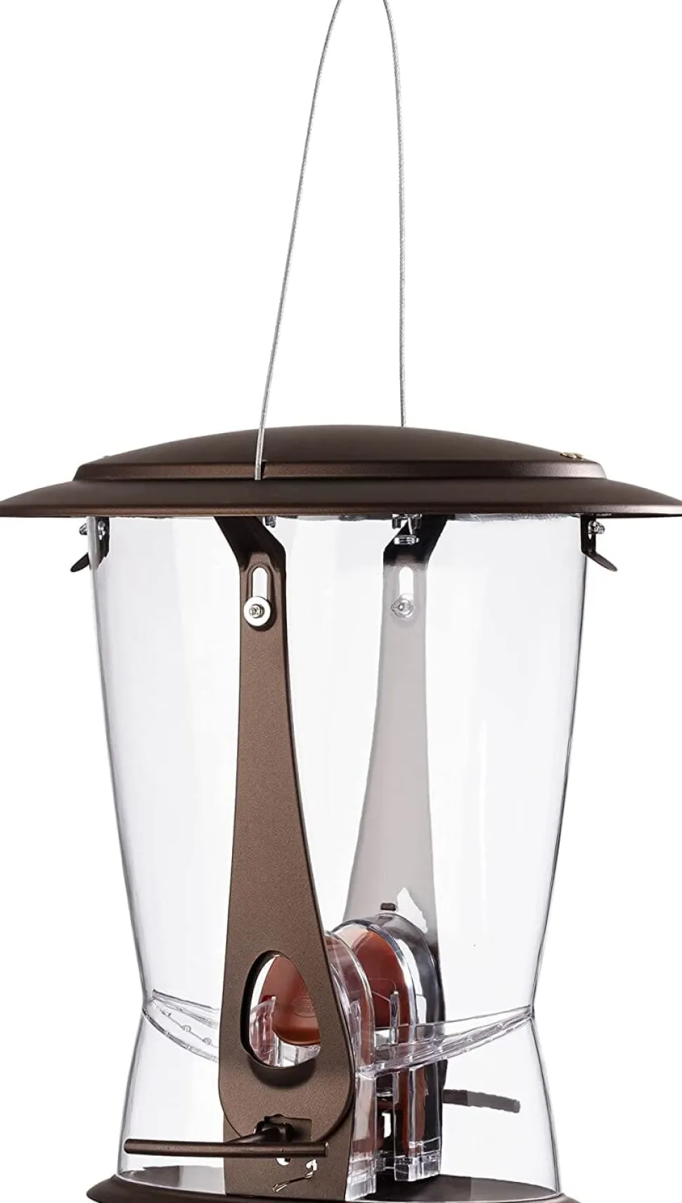 Squirrel-X X2 Squirrel Resistant Tubed Wild Bird Feeder - Brushed Copper - 4 Lbs Cap