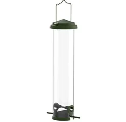 Squirrel-X X7 Squirrel Resistant Tubed Wild Bird Feeder - Green - 4 Lbs Cap