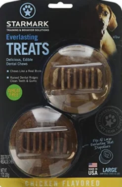 Starmark Everlasting USA Treat Dog Toy Stuffing Chewy Dog Treats - Chicken - Large