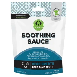 Stashios Soothing Sauce All-Natural Beef Bone Broth and Calming Powder Dog Food Supplement or Topper - 3 Oz
