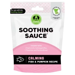 Stashios Soothing Sauce All-Natural Fish and Pumpkin Calming Powder Cat and Dog Food Supplement or Topper - 3 Oz