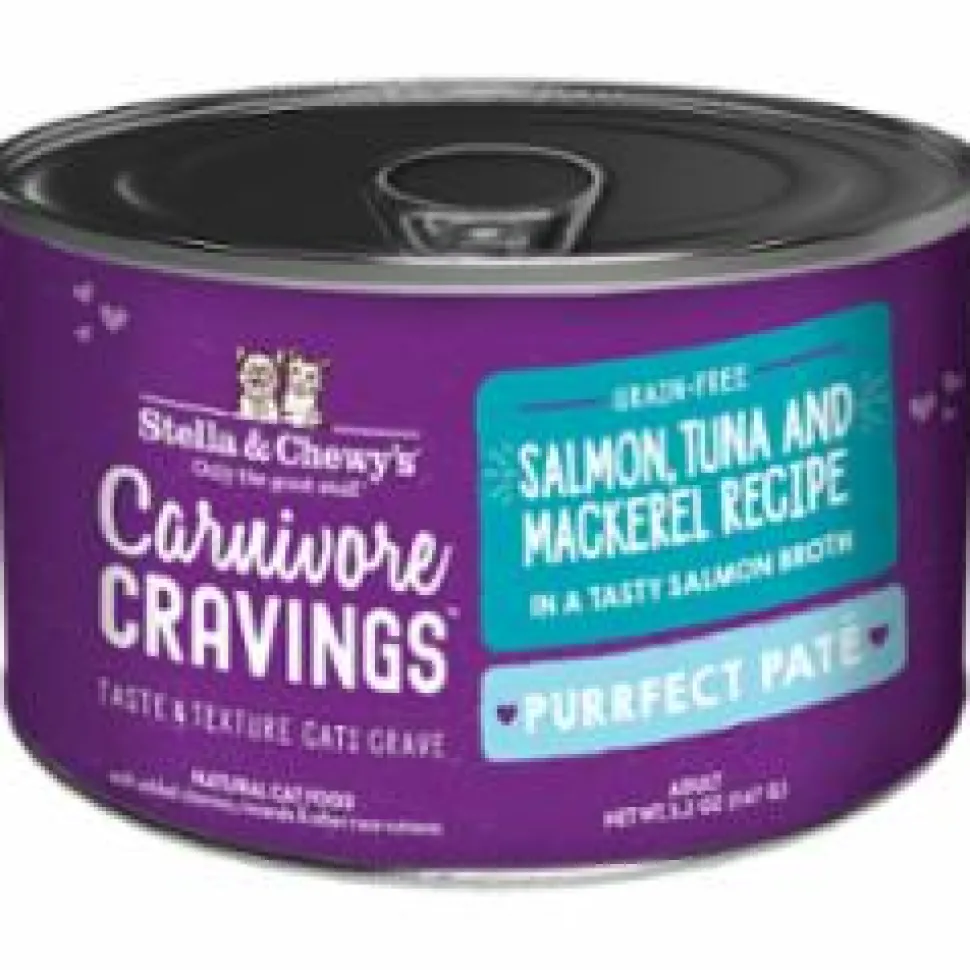 Stella & Chewy's Carnivore Cravings Pate Salmon and Tuna Canned Cat Food - 5.2 Oz - Case of 24