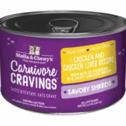 Stella & Chewy's Carnivore Cravings Shredded Chicken Liver Canned Cat Food - 5.2 Oz - Case of 24