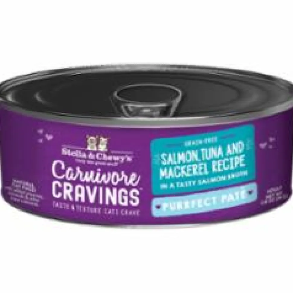 Stella & Chewy's Carnivore Cravings Pate Salmon and Tuna Canned Cat Food - 2.8 Oz - Case of 24