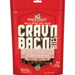 Stella & Chewy's Cravin' Bacon Bites Pork Chewy Dog Treats - 8.25 Oz