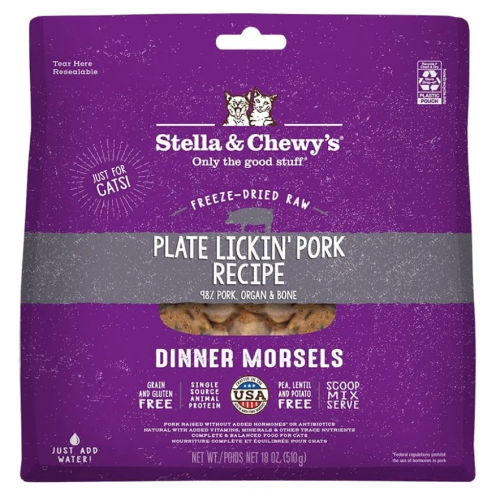 Stella & Chewy's Dinner Morsals Pork Recipe Freeze-Dried Cat Food