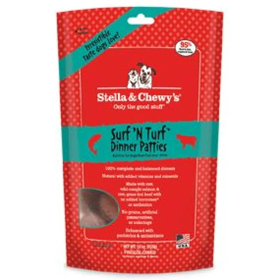 Stella & Chewy's Dinner Patties Surf and Turf Freeze-Dried Dog Food - 14 Oz