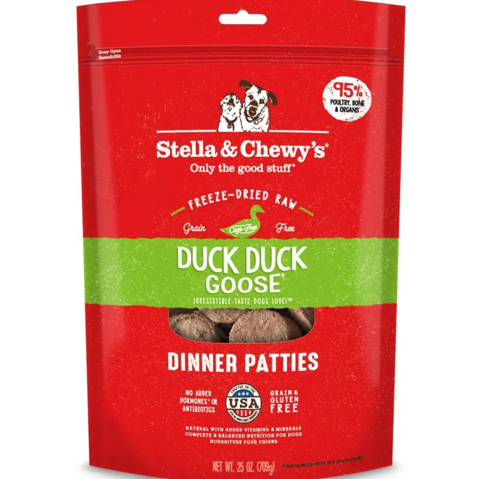 Stella & Chewy's Dinner Patties Duck Freeze-Dried Dog Food - 25 Oz
