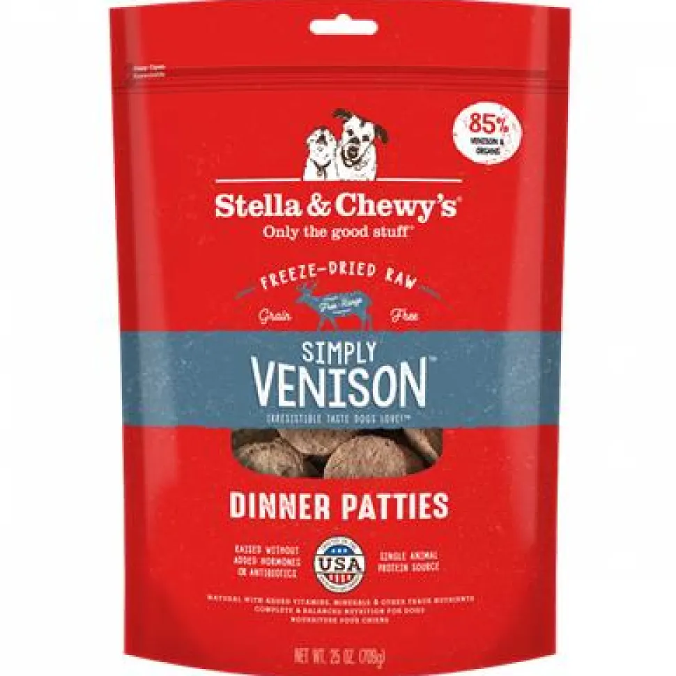 Stella & Chewy's Dinner Patties Simple Venison Freeze-Dried Dog Food - 25 Oz