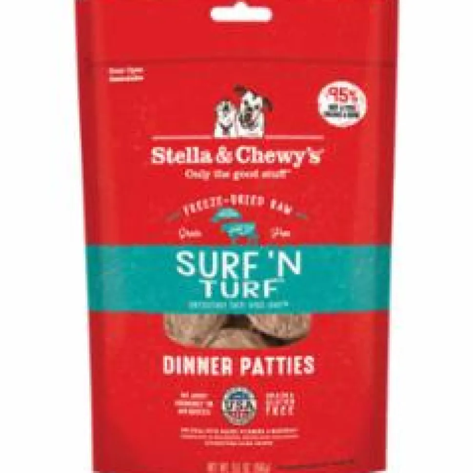 Stella & Chewy's Dinner Patties Surf and Turf Freeze-Dried Dog Food - 5.5 Oz