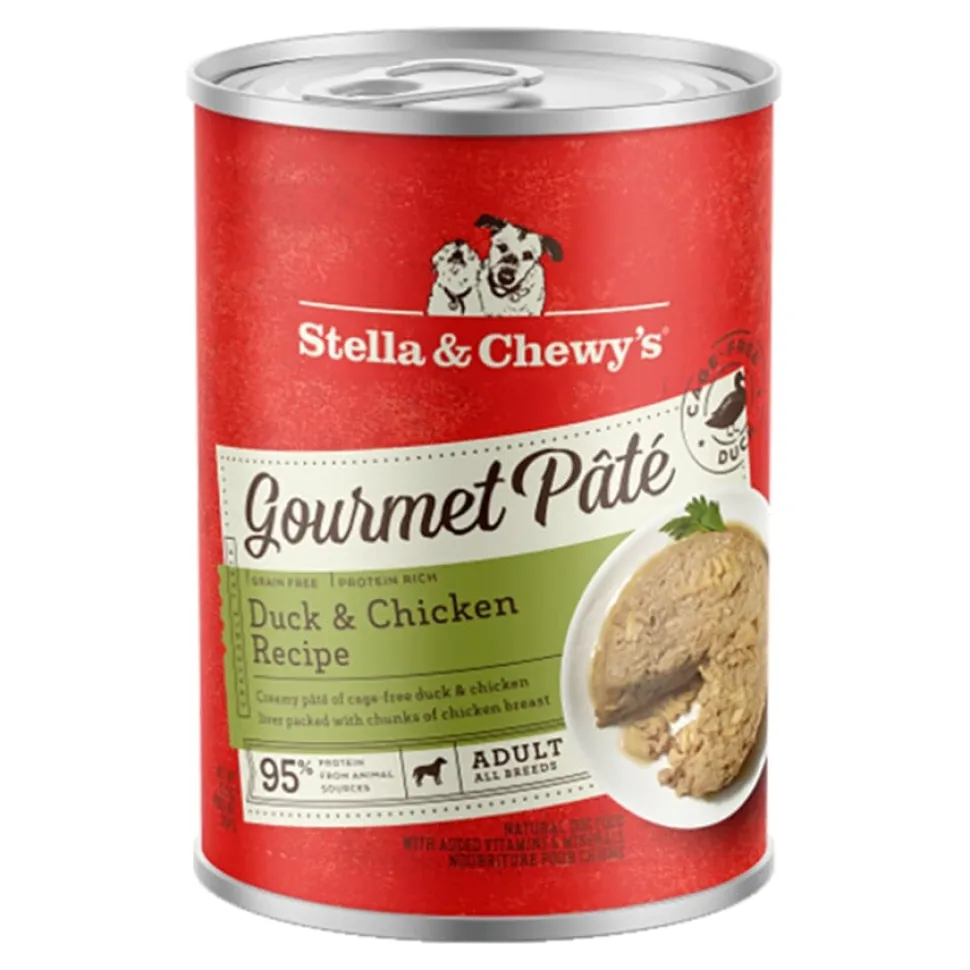 Stella & Chewy's Gourmet Pate Duck and Chicken Canned Dog Food - 12.5 Oz - Case of 12