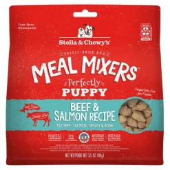 Stella & Chewy's Meal Mixers Grain-Free Beef and Salmon Puppy Formula Freeze-Dried Raw Dog Food or Topper - 3.5 Oz
