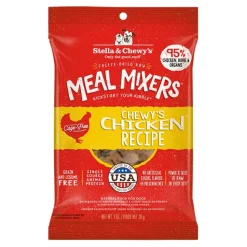Stella & Chewy's Meal Mixers Chicken Grain-Free and Freeze-Dried Dog Food Topper - 1 Oz - 8 Pack