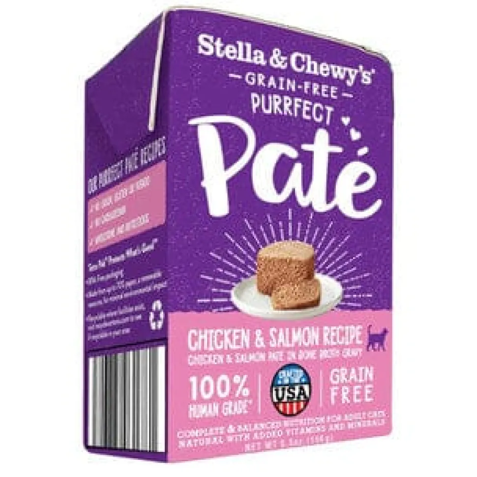 Stella & Chewy's Purrrfect Pate Chicken Salmon Canned Cat Food - 5.5 Oz - Case of 12