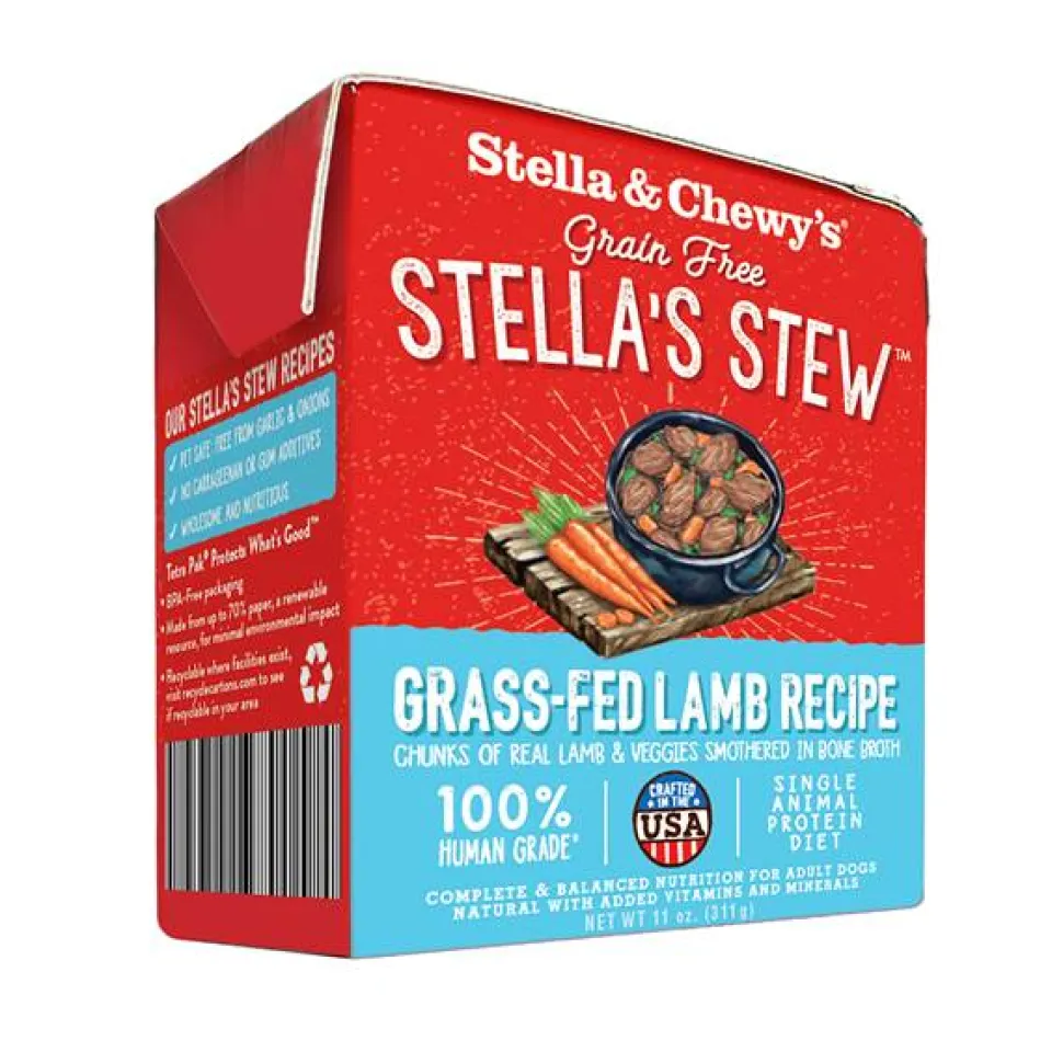 Stella & Chewy's Stew Grass Fed Lamb Canned Dog Food - 11 Oz - Case of 12