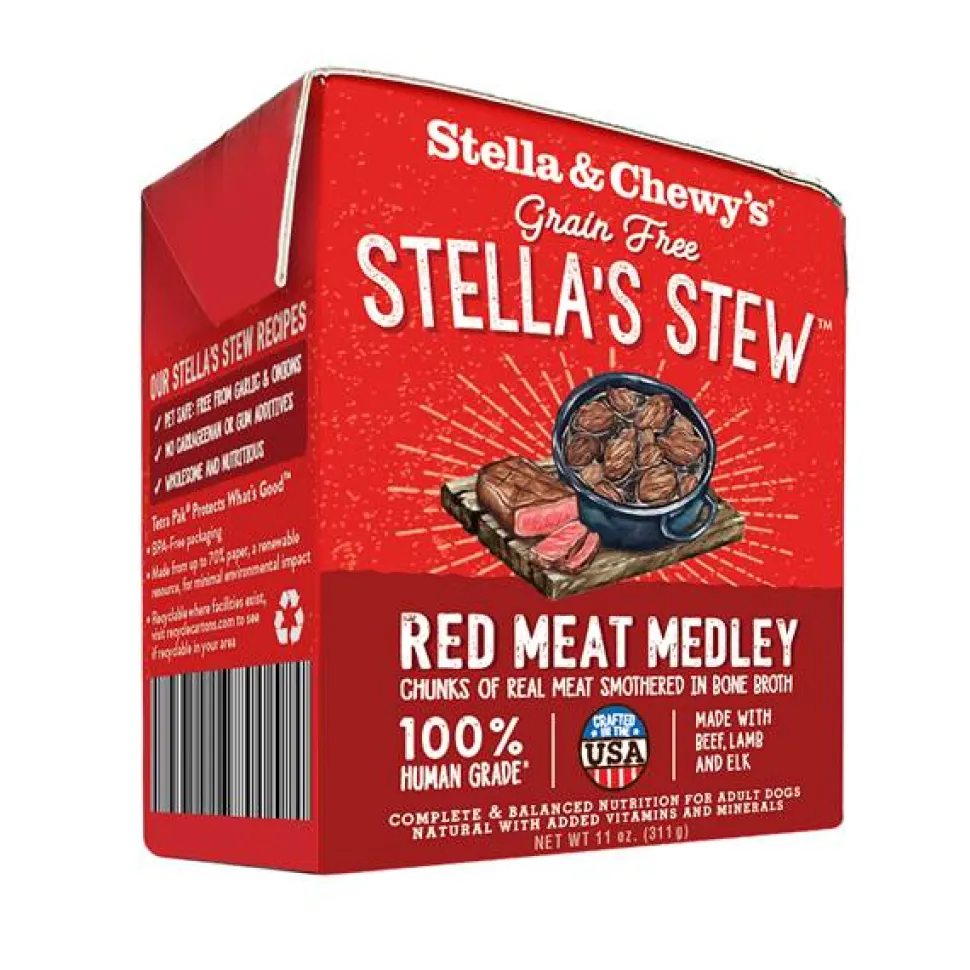 Stella & Chewy's Stew Red Meat Medley Canned Dog Food - 11 Oz - Case of 12
