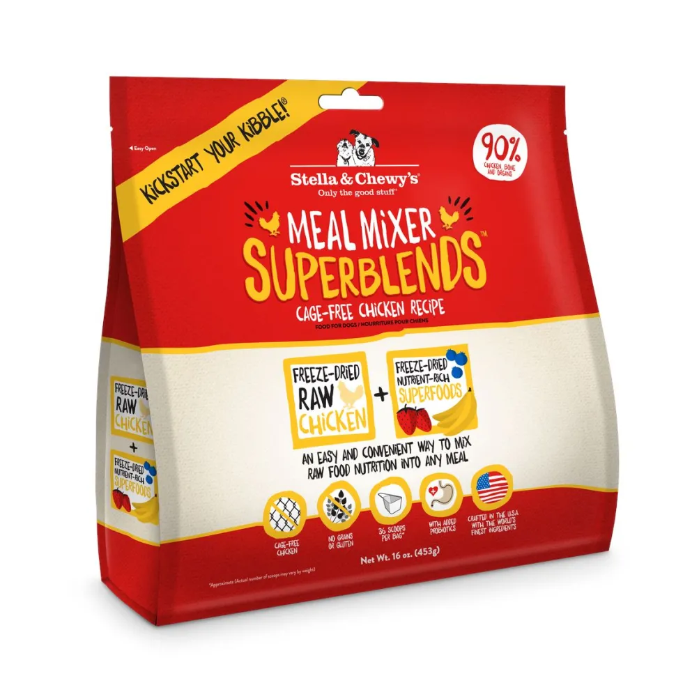 Stella & Chewy's Superblend Mixers Chicken Freeze-Dried Dog Food - 16 Oz
