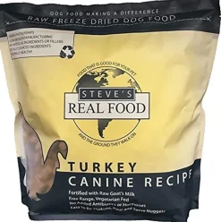 Steve's Turkey Freeze Dried Nuggets Freeze-Dried Dog Treats - 1.25 lb Bag