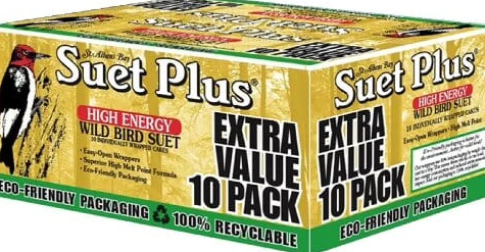 Suet Cakes Plus High Energy Extra Value Pack Wild Bird Food - High Energy - 10 Pack